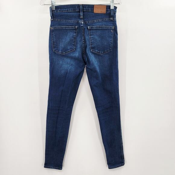 Madewell 10" High-Rise Skinny Jeans 5-Pockets Zip Button Fly Women's Size 26 - Picture 2 of 9